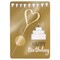Wondercandle Mini mit Wondercard - Herz, gold