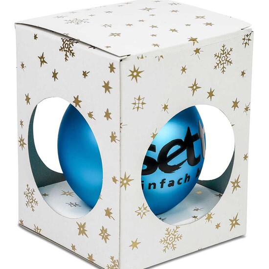 Traditionelle Glaskugel - glanz-silber #103