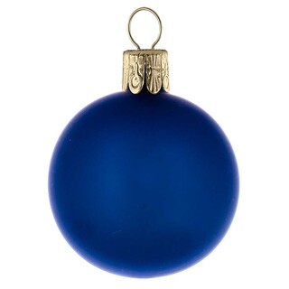 Traditionelle Glaskugel - matt-blau #834