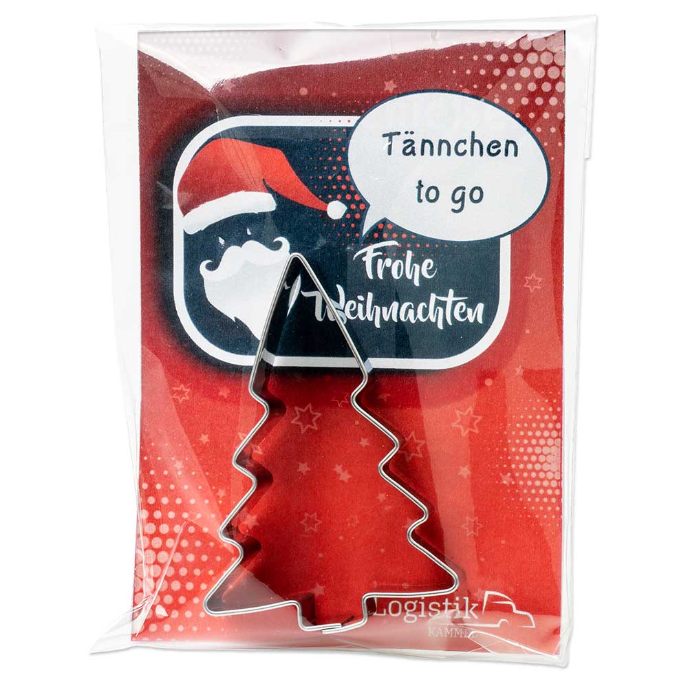 Backförmchen in der Werbetüte - Winter - Haus