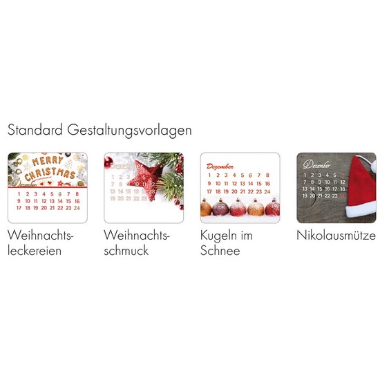 Adventskalender-Dose - mit Digitaldruck