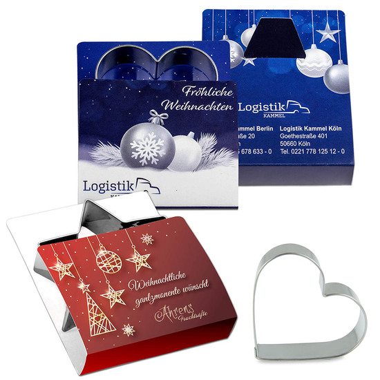 Backförmchen Single-Pack - Weihnachten - Herz 4/4-c