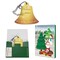 Backförmchen mit Rezeptblock Glocke - in weihnachtlicher Mappe (mit 2c-Logoeindruck)
