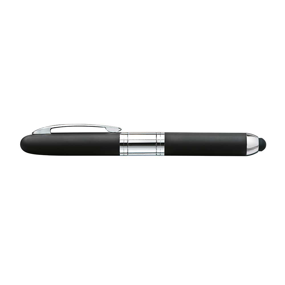 Stempelschreiber - Mini Stamp&Touch Pen - 3 in 1 - schwarz