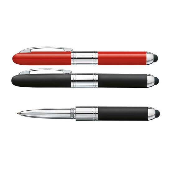 Stempelschreiber - Mini Stamp&Touch Pen - 3 in 1 - rot