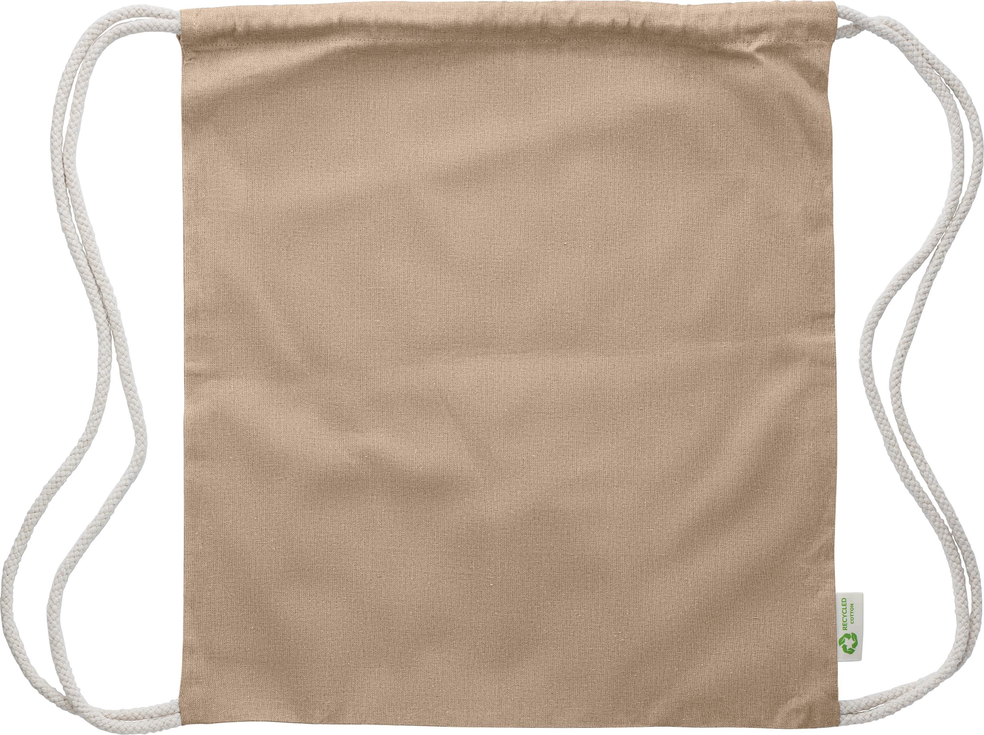 Kordelzugtasche aus recycelter Baumwolle (120 gr/m2) Joy