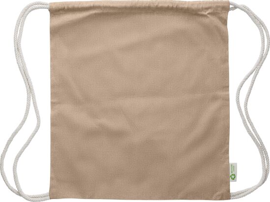 Kordelzugtasche aus recycelter Baumwolle (120 gr/m2) Joy