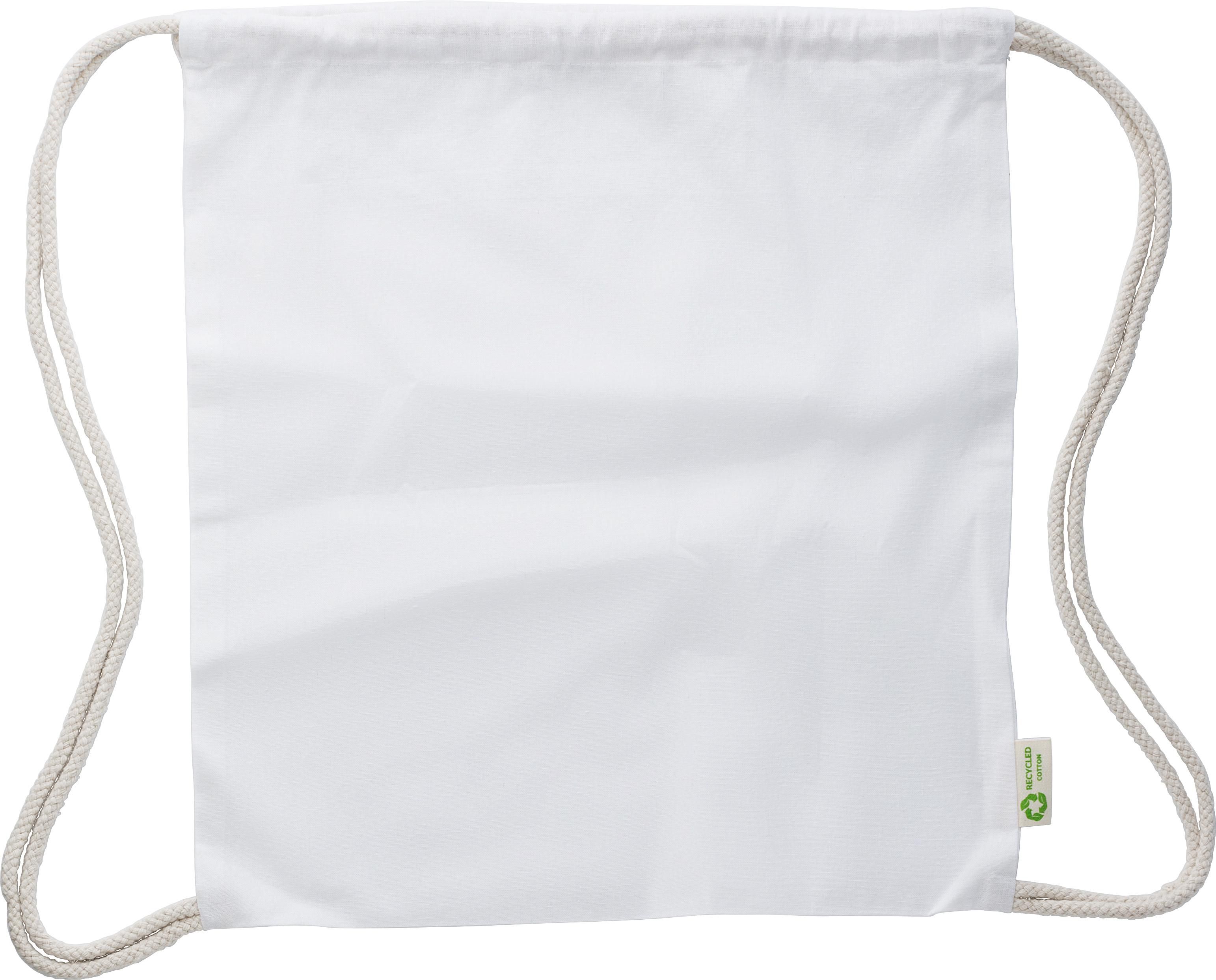 Kordelzugtasche aus recycelter Baumwolle (120 gr/m2) Joy