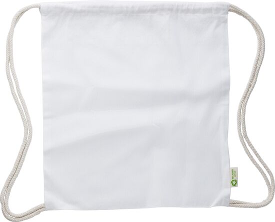 Kordelzugtasche aus recycelter Baumwolle (120 gr/m2) Joy
