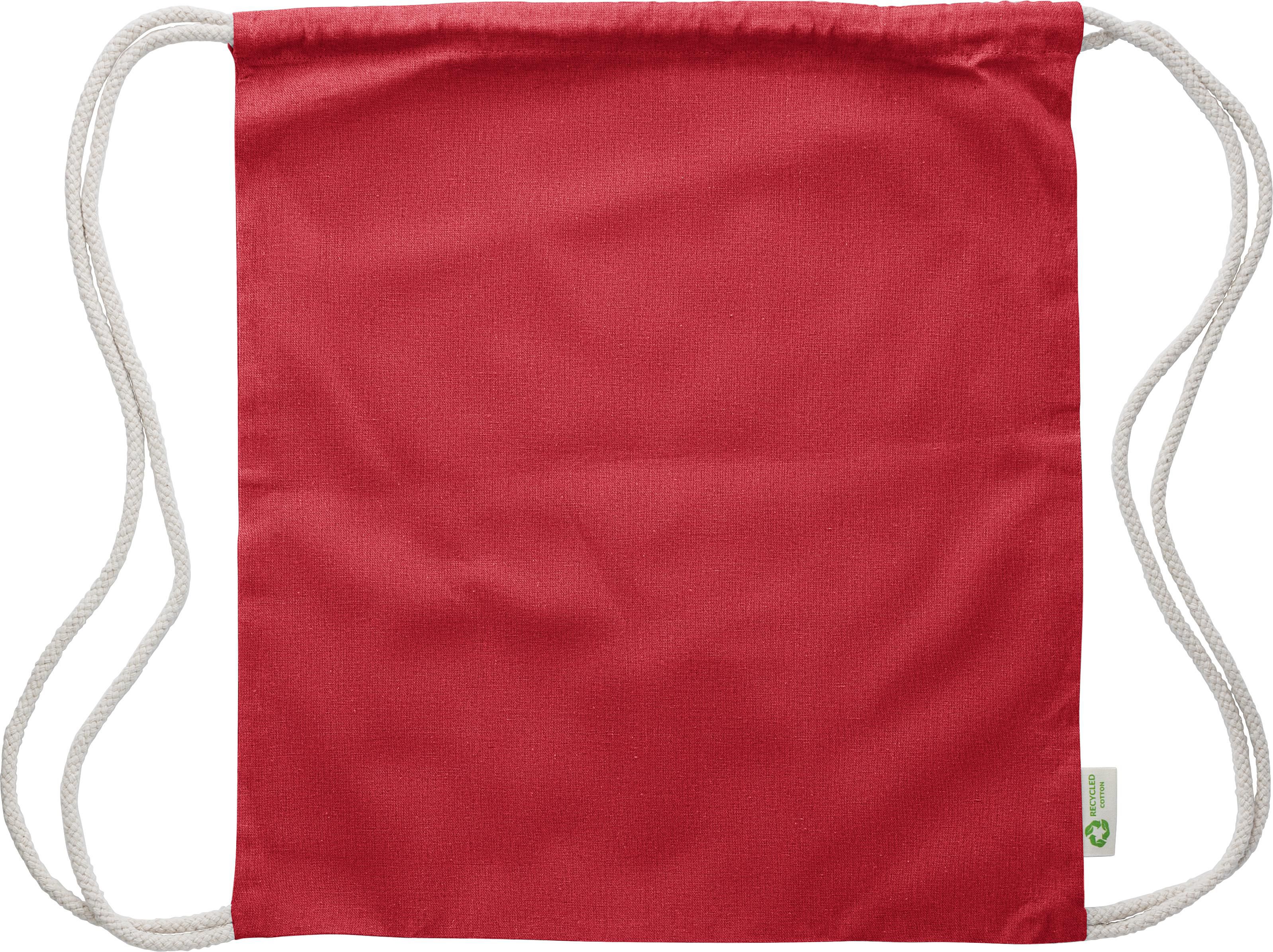 Kordelzugtasche aus recycelter Baumwolle (120 gr/m2) Joy