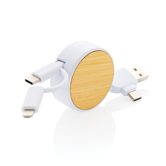 Ontario ausziehb. 6-in-1 Kabel aus RCS recyceltem Kunststoff