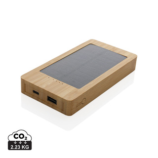 Sunwick 10.000mah Bambus Solar Powerbank