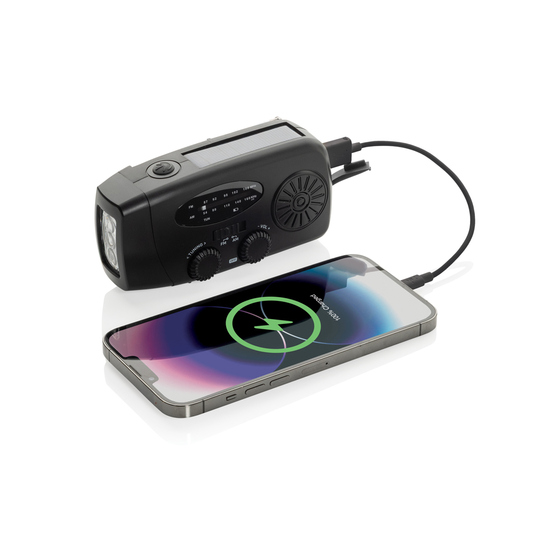 RescueWave Notfallradio aus RCS recyceltem Kunststoff