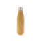 Vakuumisolierte Stainless Steel Flasche mit Holzoptik