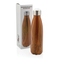 Vakuumisolierte Stainless Steel Flasche mit Holzoptik