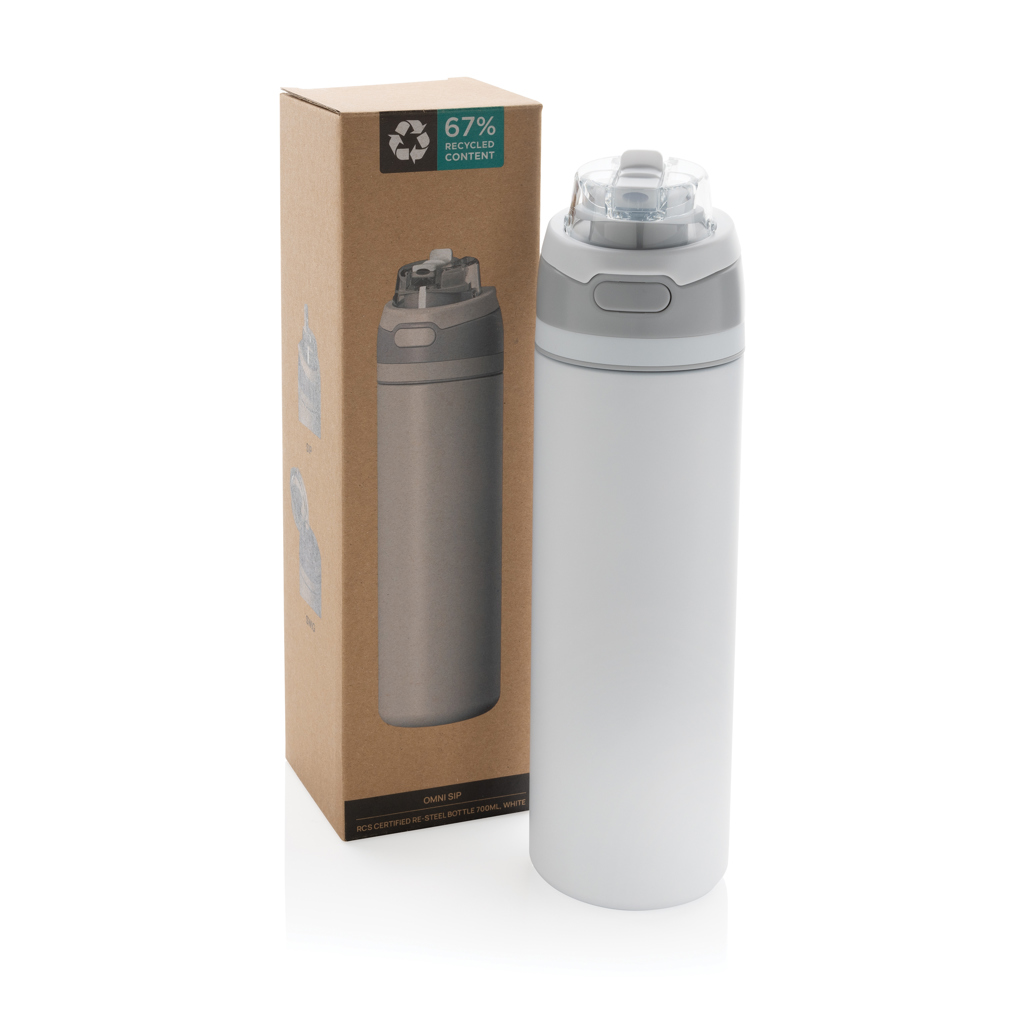 Omni Sip verschließbare Flasche aus RCS-reSteel, 720ml