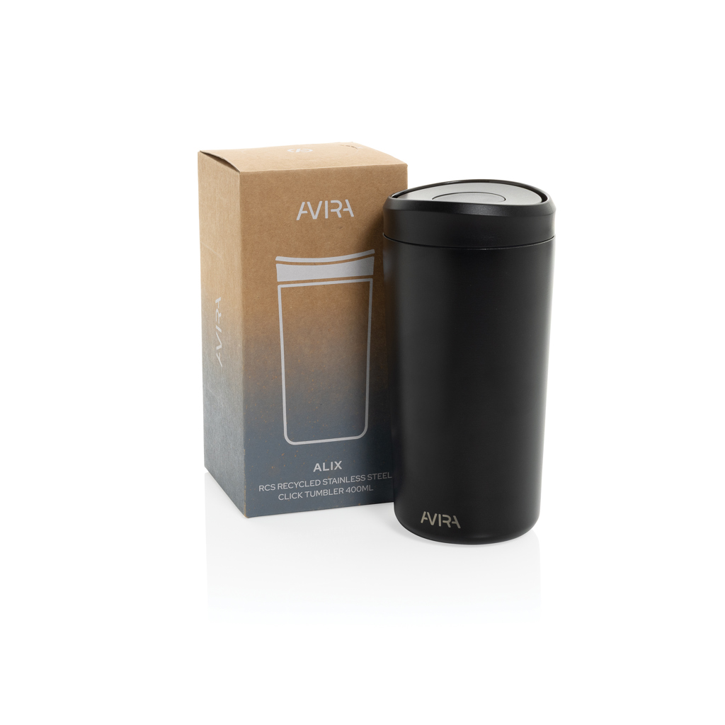Avira Alix Klickbecher aus RCS rec. Stahl 400ml