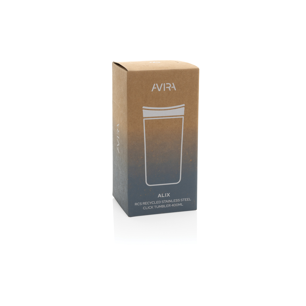 Avira Alix Klickbecher aus RCS rec. Stahl 400ml