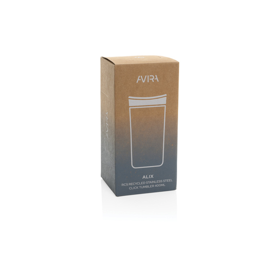 Avira Alix Klickbecher aus RCS rec. Stahl 400ml