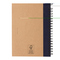 Kraft Spiral-Notizbuch mit Stift