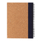 Kork Spiral-Notizbuch mit Stift