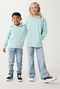 IQONIQ Yengo KidsHoodie mit Seitentaschen aus rec. Baumwolle