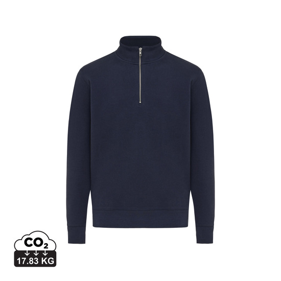 IQONIQ Elgon Quarter-Zip-Sweater aus rec. Baumwolle