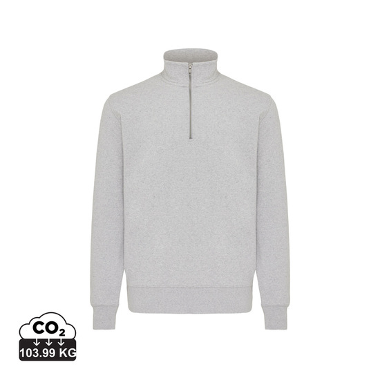 IQONIQ Elgon Quarter-Zip-Sweater aus rec. Baumwolle