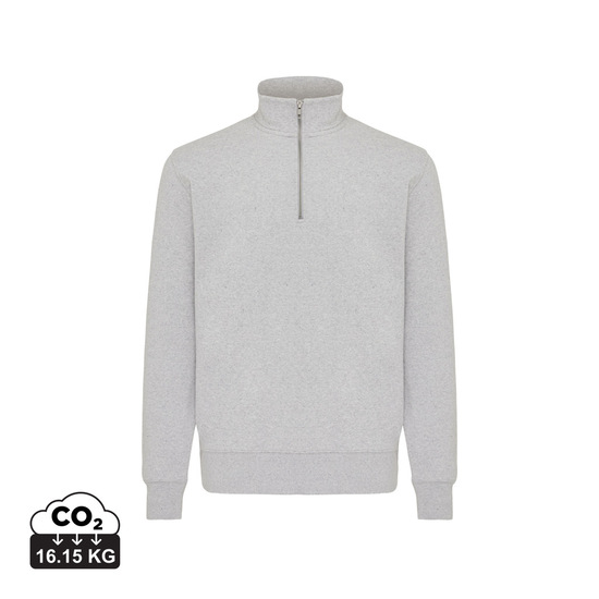 IQONIQ Elgon Quarter-Zip-Sweater aus rec. Baumwolle