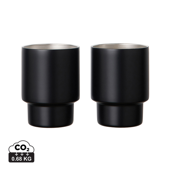 VINGA Nagano RCS recycelte Edelstahlbecher, 2er-Set