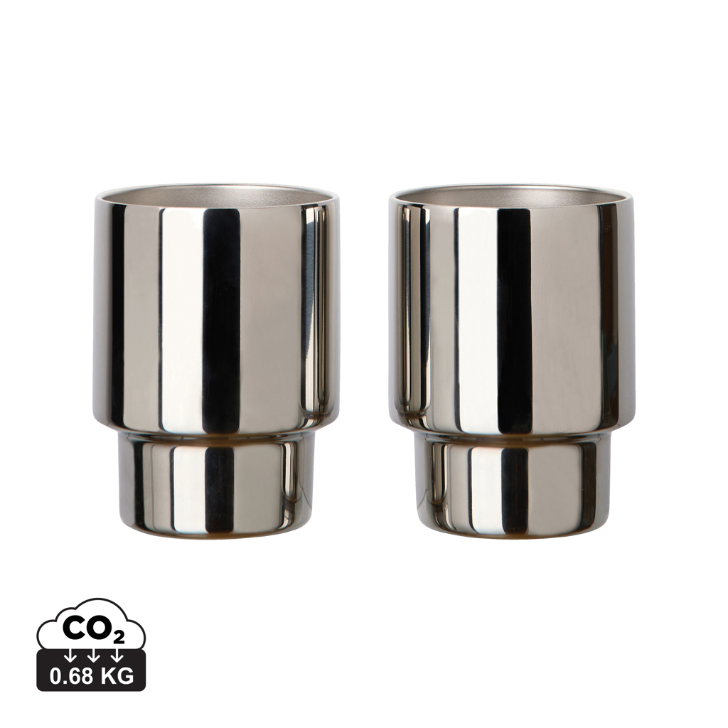 VINGA Nagano RCS recycelte Edelstahlbecher, 2er-Set