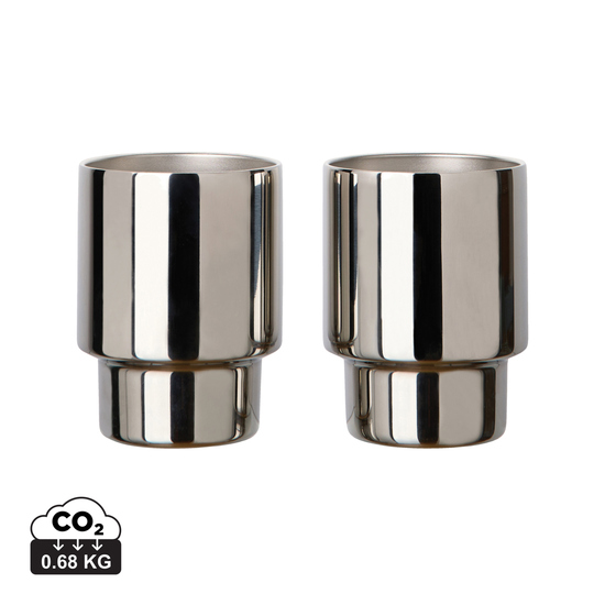 VINGA Nagano RCS recycelte Edelstahlbecher, 2er-Set
