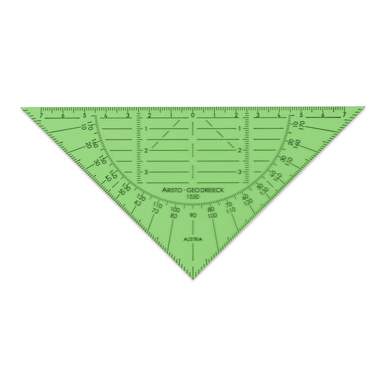 Geodreieck® 16 cm, extrem biegsam, grün
