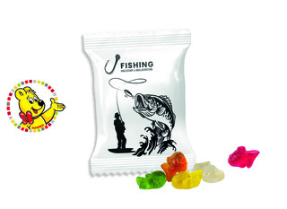 HARIBO Standardformen Werbetüte, Inhalt: HARIBO Fische - ca. 15 g - 70 x 90 mm