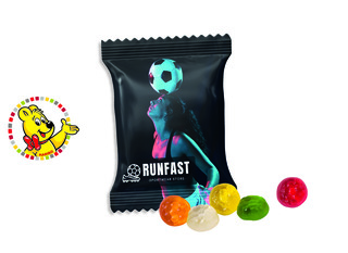 HARIBO Standardformen Werbetüte, Inhalt: HARIBO Fussbälle - ca. 15 g