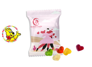 HARIBO Standardformen Werbetüte, Inhalt: HARIBO Herzen sortenrein - ca. 15 g