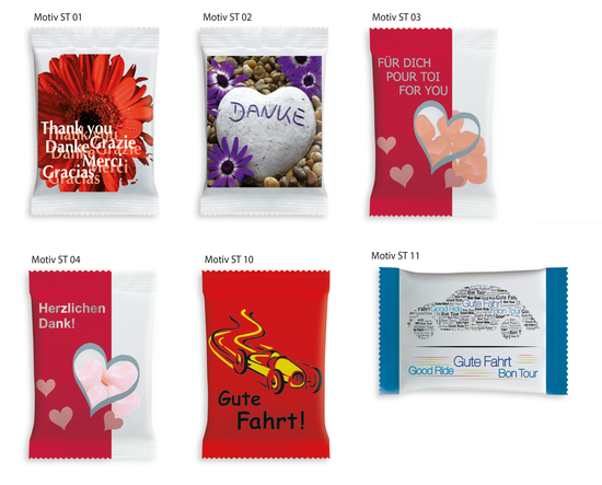 HARIBO Werbetüte Standardmotiv, Inhalt: HARIBO Sterne