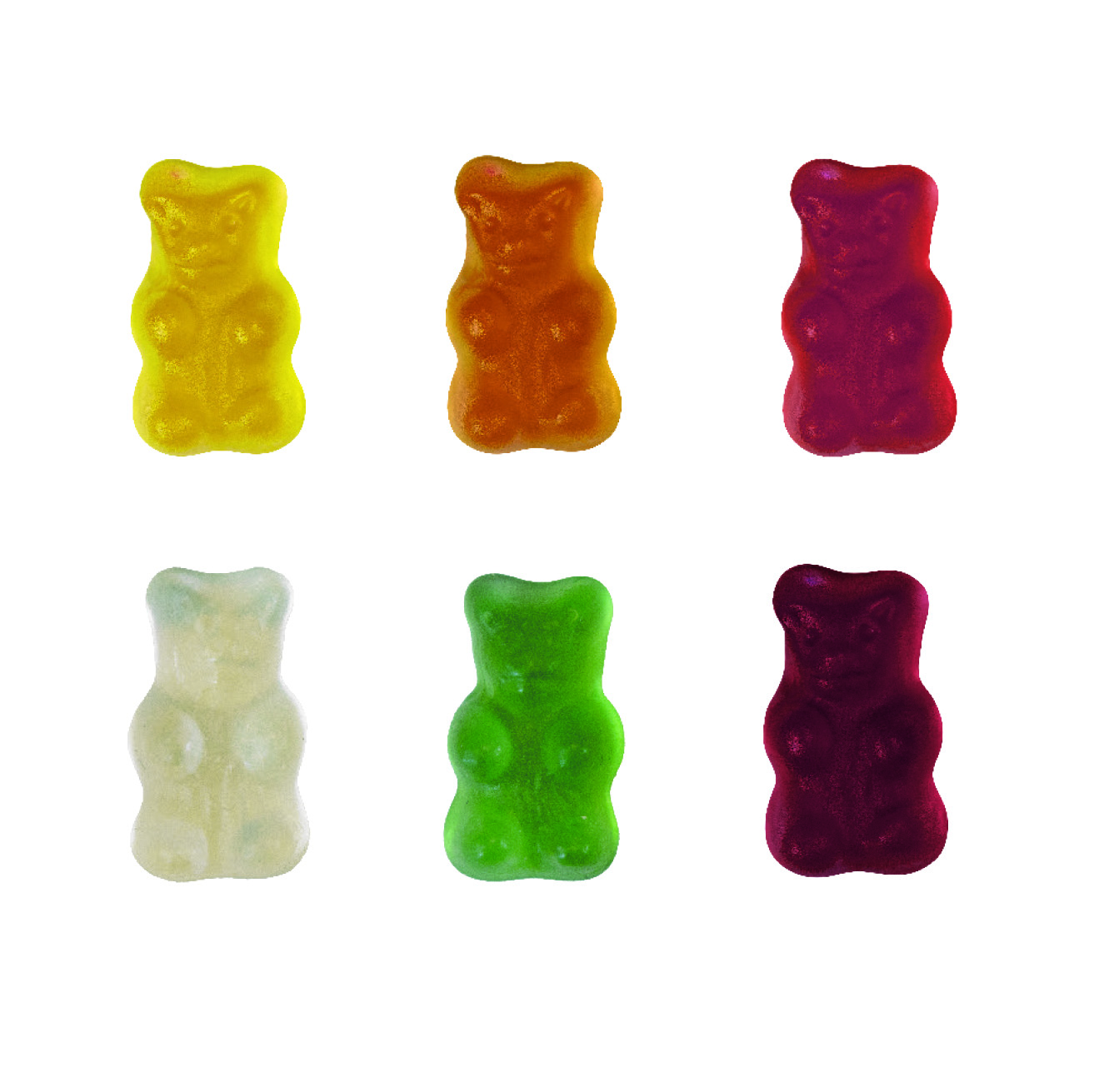 Gummibärchen zuckerfrei Werbetüte, Inhalt: Gummibärchen zuckerfrei