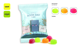 Saure Fruchtsaftberries vegan Werbetüte, Inhalt: Saure Fruchtsaftberries
