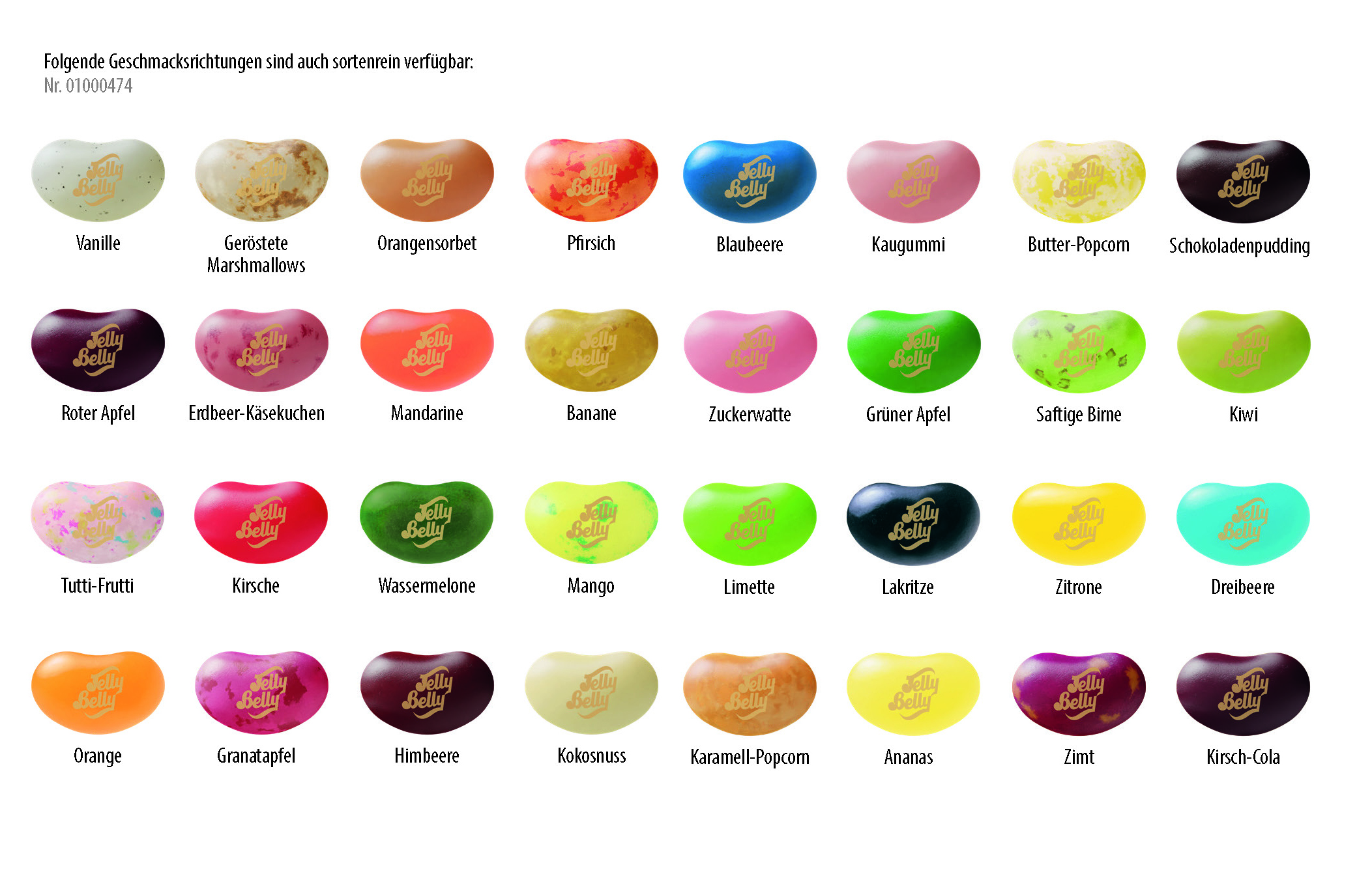 Jelly Belly Beans Werbetüte, Inhalt: Jelly Belly Beans