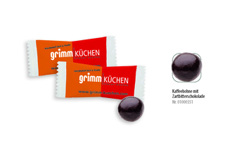 Schoko-Kaffeebohne im Flowpack, Inhalt: Schoko-Kaffeebohne