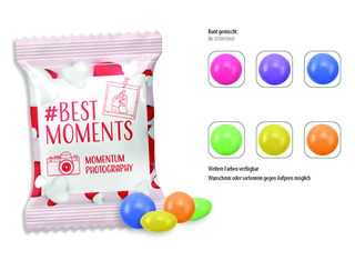 Mini-Schokolinsen Werbetüte, Inhalt: Schokolinsen Mini