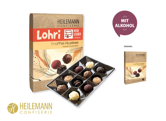 Heilemann Trüffel Auslese im Schuber, Inhalt: Heilemann Trüffel Auslese
