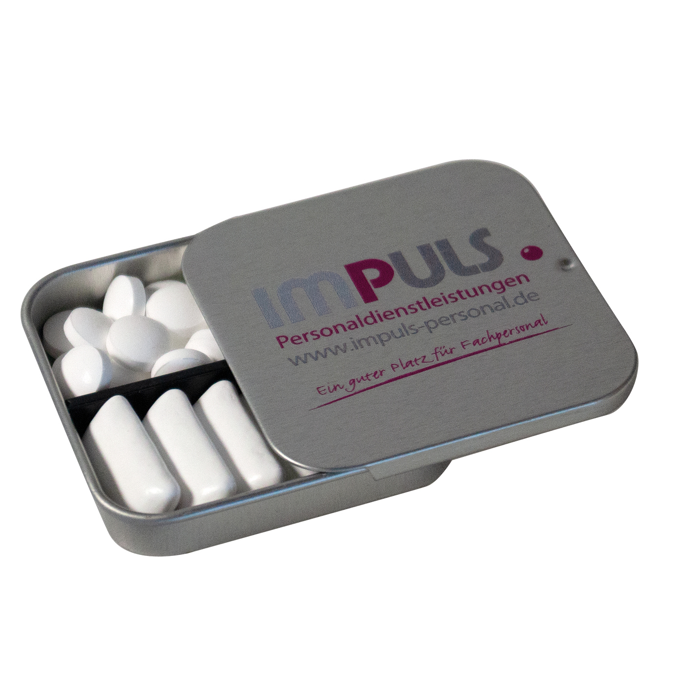 Twin Tin, Inhalt: Bunte Fruchtdragees gemischt (Dose)-weiß