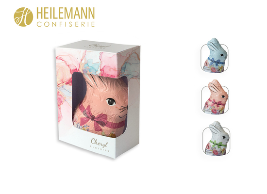 Heilemann Bunter Osterhase in Werbebox, Inhalt: Heilemann Bunter Osterhase