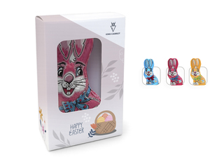 Osterhase in Präsentbox, Inhalt: Osterhase Pink 60 g