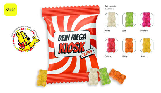 HARIBO Goldbären Die Sauren Werbetüte, Inhalt: HARIBO Goldbären Die Sauren ca. 10 g