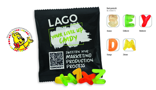 HARIBO Bärenschule Werbetüte, Inhalt: HARIBO Bärenschule ca. 15 g