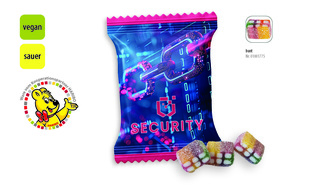 HARIBO Pixel Werbetüte, Inhalt: HARIBO Pixel vegan ca. 12 g