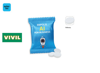 VIVIL Extra Strong zuckerfrei 10 g Werbetüte, Inhalt: VIVIL Extra Strong, zuckerfrei